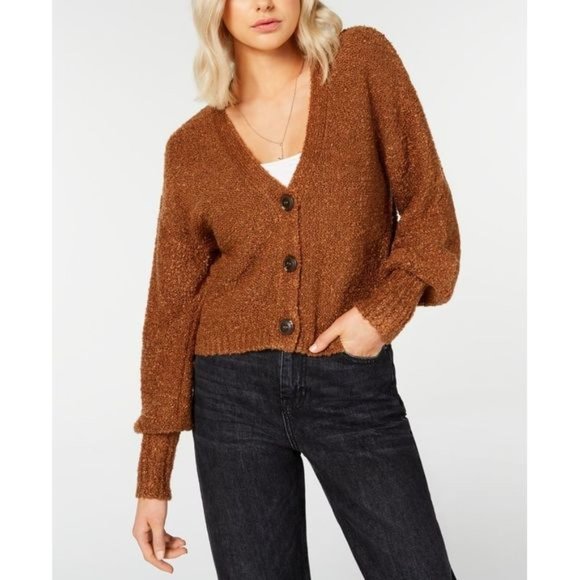 Hooked Up by IOT Sweaters - Hooked Up | NWT Boucle Crop Cardigan